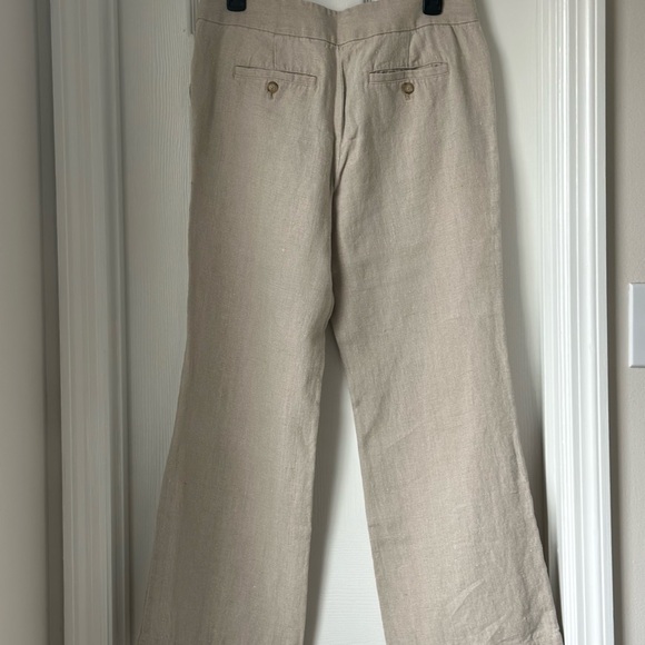 LOFT Women's Cream Wide Leg Pants - Picture 3 of 4